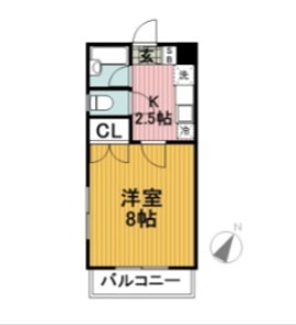 ショービ共和ハイツ 105号室 間取り