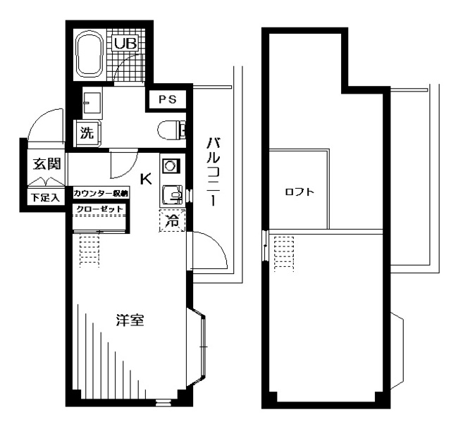 サニープレイス 201号室 間取り