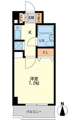 デイム橋本 811号室 間取り