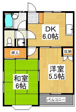 パークフルール 106号室 間取り
