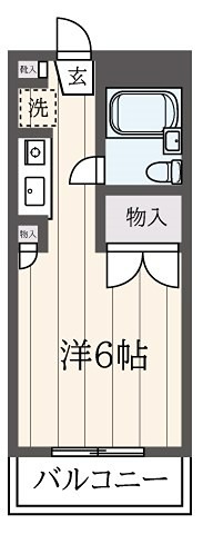 メゾン東中野   306号室 間取り