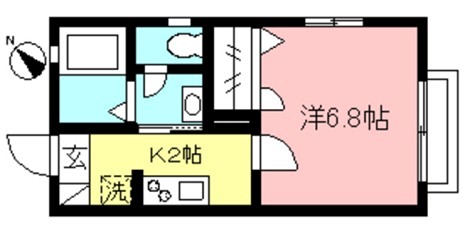 エトワール 101号室 間取り