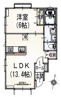 ルメール唐木田 103号室 間取り