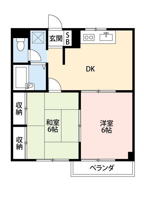 エステートロイヤル 301号室 間取り