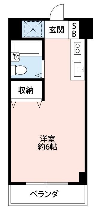 エステートロイヤル 110号室 間取り