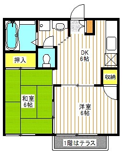 グレース南大沢A 203号室 間取り