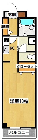 307号室 間取り