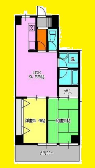 オークレール 601号室 間取り