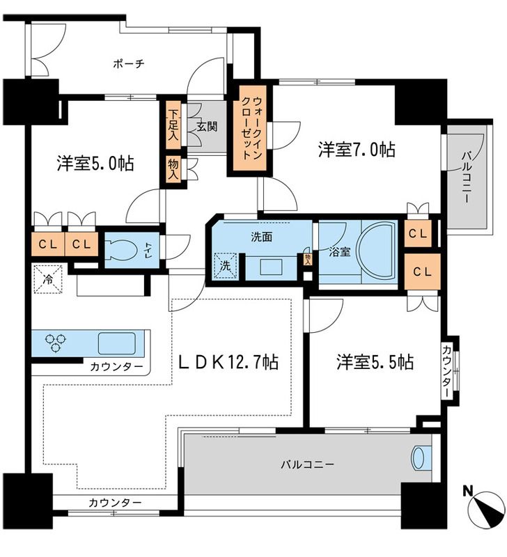 ＫＤＸレジデンス町田 1204号室 間取り