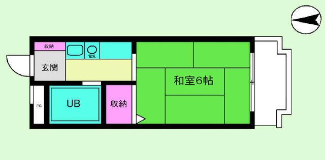 コーポ甘利 209号室 間取り