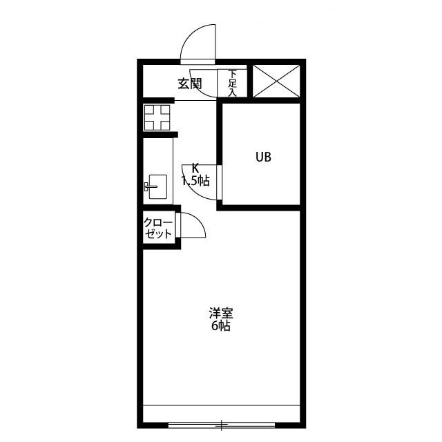 Ｋ’ｓマンション 203号室 間取り