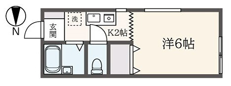 コーポたつみ 201号室 間取り