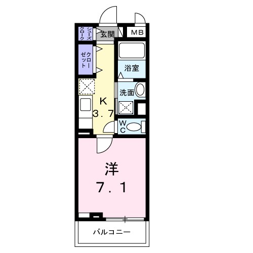 ニューインサイド 302号室 間取り