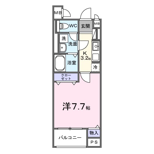 シャローム　Ｋ 103号室 間取り
