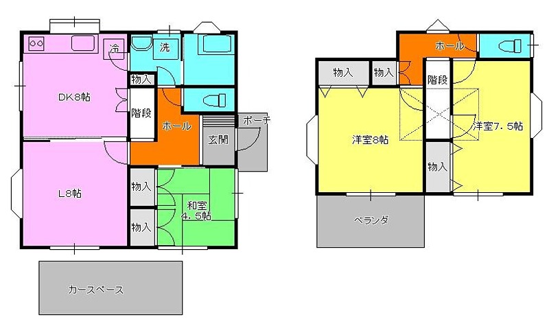 葛輪貸家　1 間取り