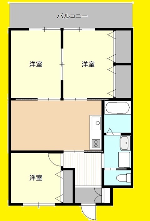 ワークスビル 402号室 間取り