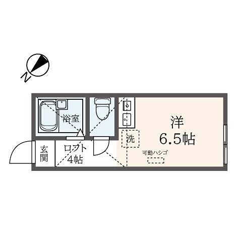 モンパルナス 103号室 間取り
