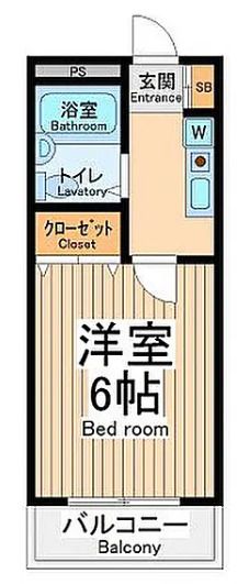 キャトルセゾン淵野辺Ⅱ 101号室 間取り