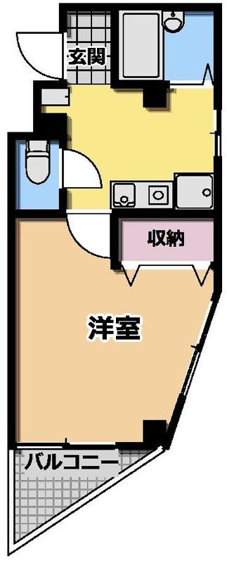 パークサイド芝原 210号室 間取り