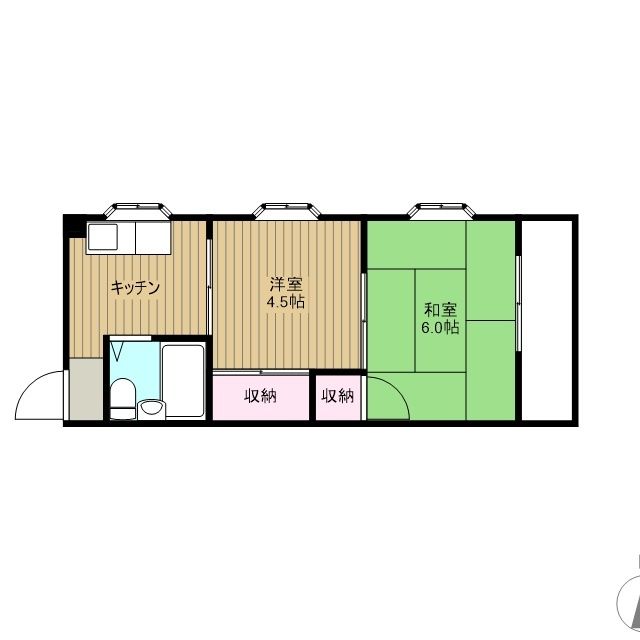 アルティス光が丘 201号室 間取り