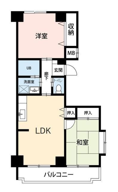 PLENDY矢部さくら通り 201号室 間取り