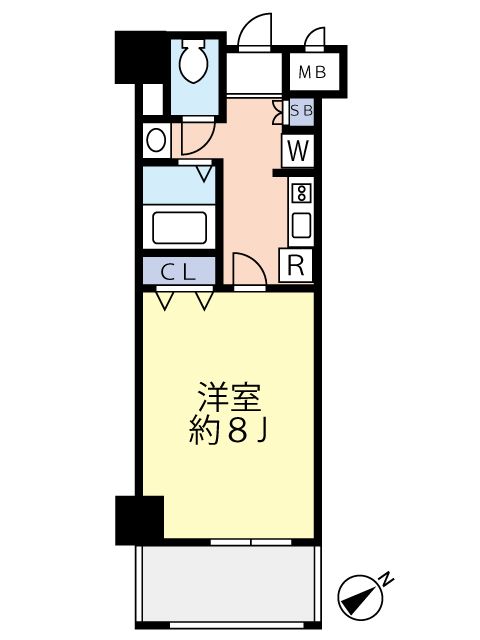 グランヴァンウエストヴィル町田 606号室 間取り