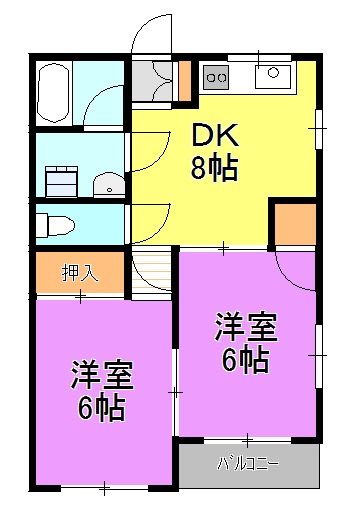 サンハイム橋本 301号室 間取り