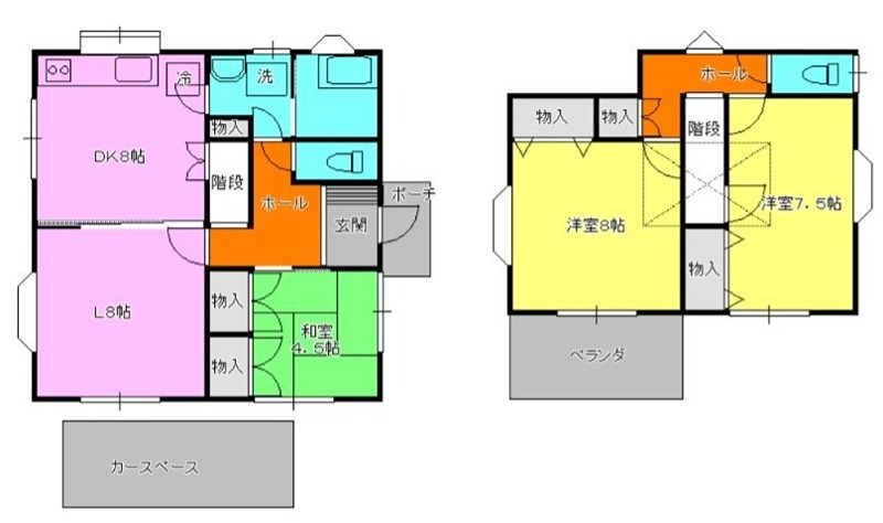 葛輪貸家 間取り