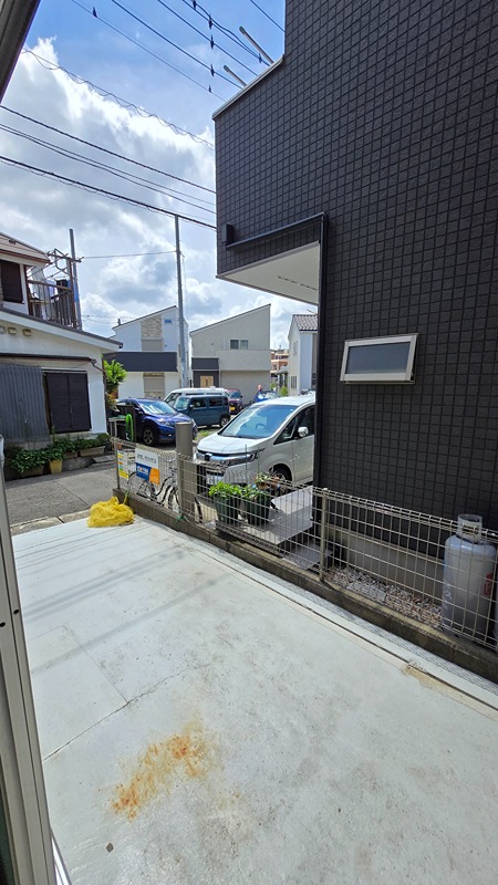 広野台アパート ベランダ