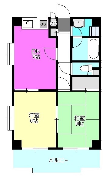ドミール橋本 201号室 間取り