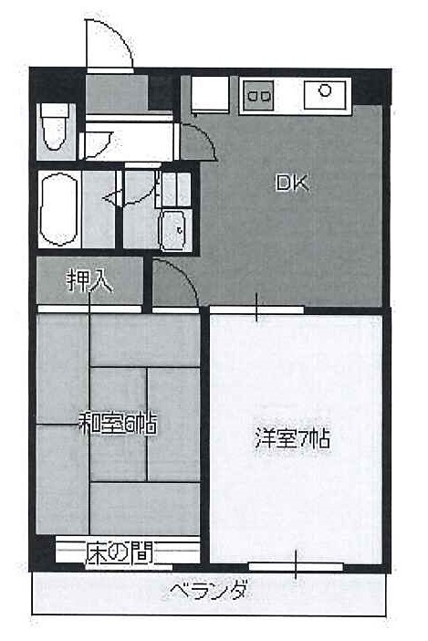 緑が丘コーポラス 302号室 間取り