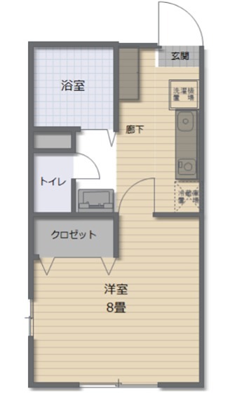 ルミエール立花 206号室 間取り