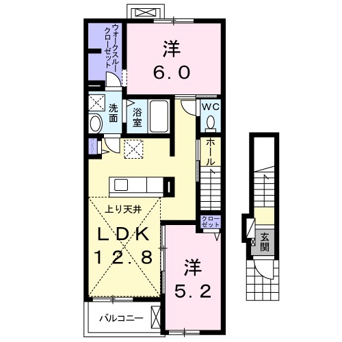 ローズ　ヒルズ　Ｈ 202号室 間取り