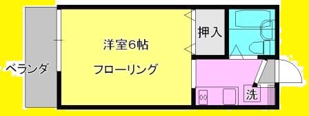 コーポ鹿沼台 203号室 間取り