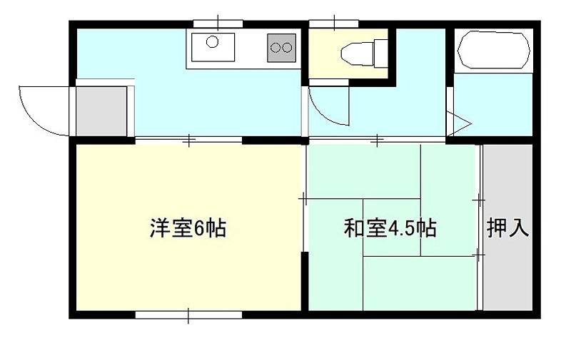 サニーハイツ 101号室 間取り
