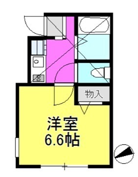 ラ・シャンス東橋本　1号棟 105号室 間取り