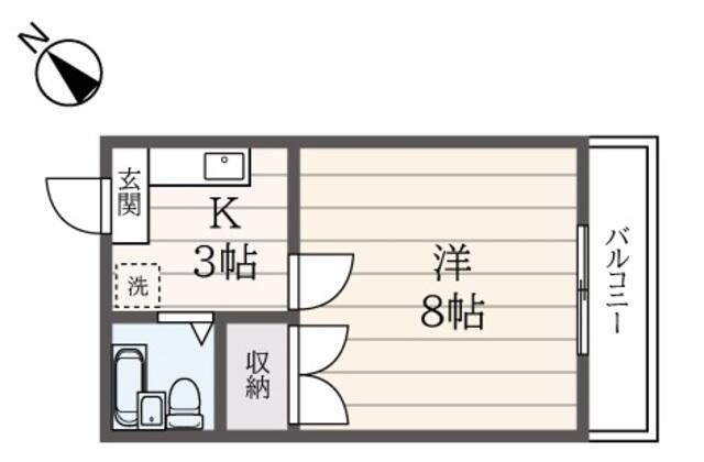 コーポミルキーウェイ 203号室 間取り