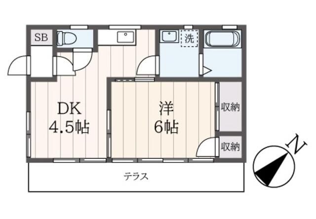 コーポ勝豊Ⅰ 102号室 間取り