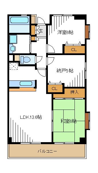 グレイスヒル橋本 301号室 間取り