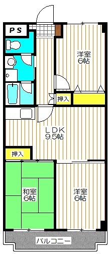 サンクレスト  404号室 間取り