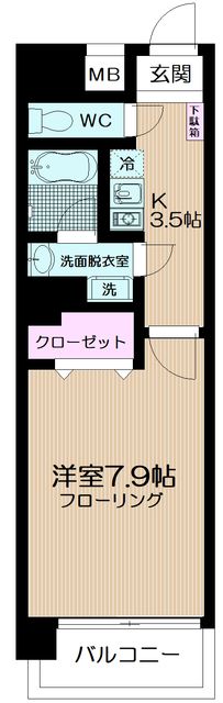コルトーナ聖蹟 305号室 間取り