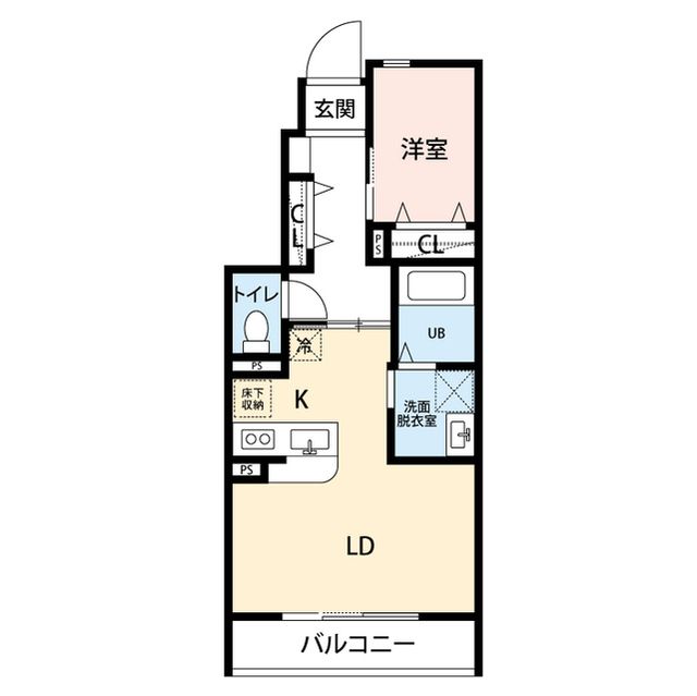 アムール R. 102号室 間取り