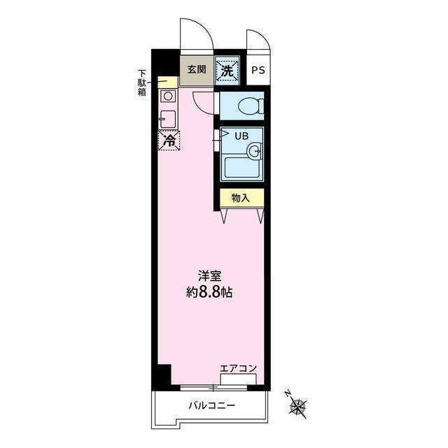 メゾンゼルコーワ 302号室 間取り