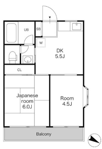 星が丘ハイツ 201号室 間取り
