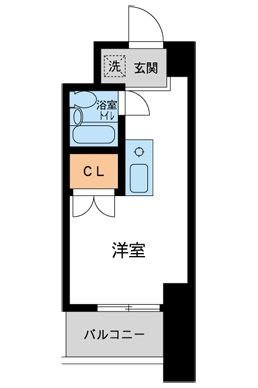 コスモヒロ南台 402号室 間取り