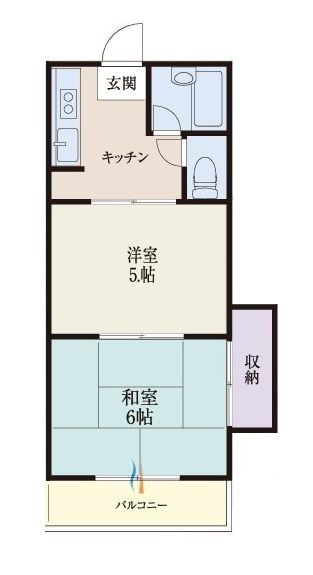 b’CASA相武台Ⅱre-born 103号室 間取り