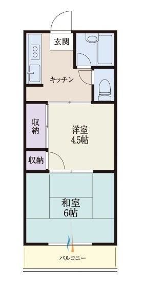 b’CASA相武台Ⅱre-born 202号室 間取り