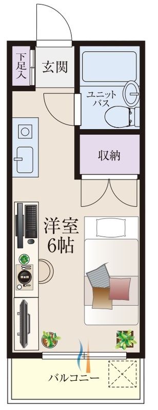 b’CASA多摩永山Ⅱre-born 206号室 間取り