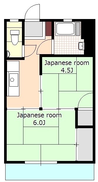 蔵王コーポ 504号室 間取り