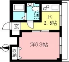 リヴェール永山 103号室 間取り